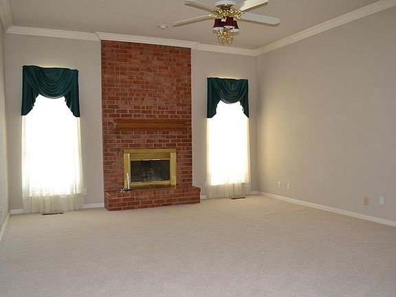 Formal living room with fireplace