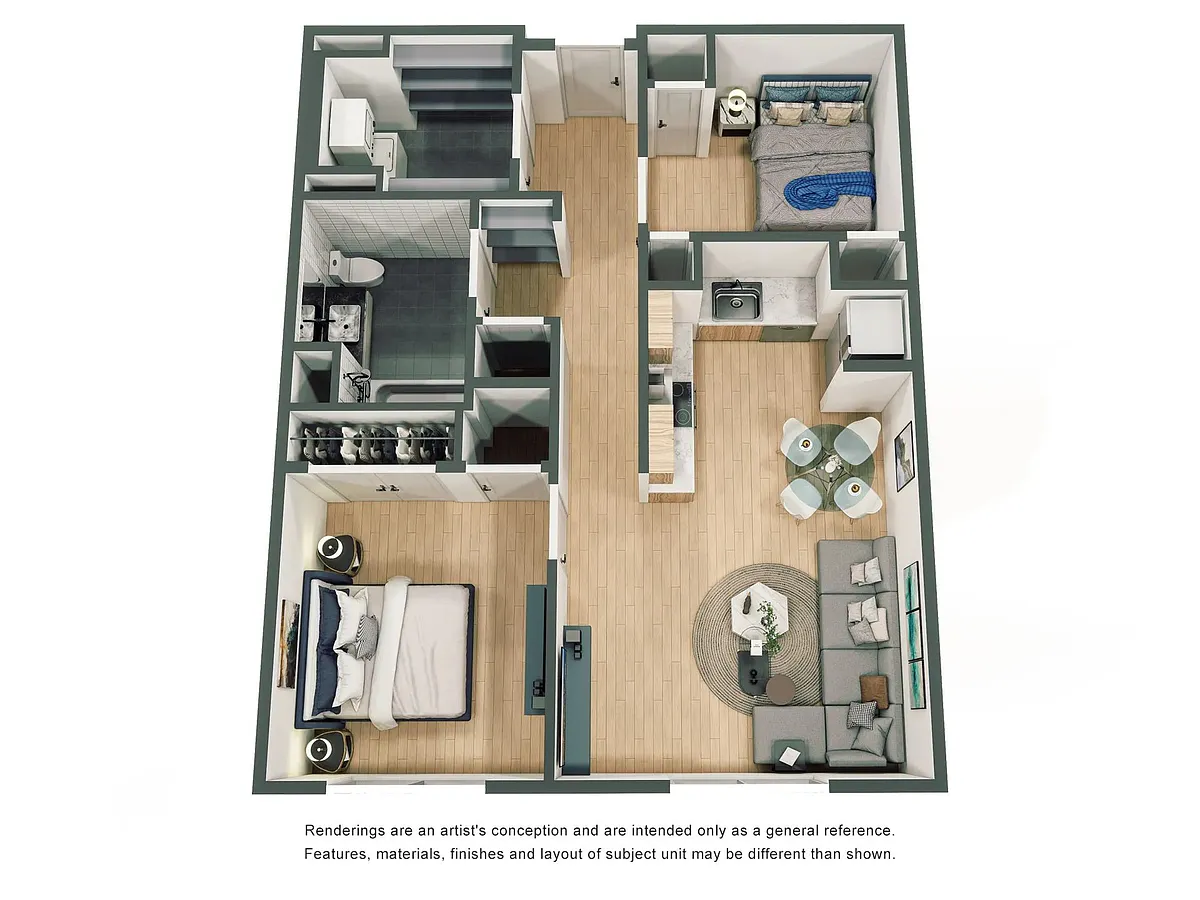Floor plan Two Bedroom
