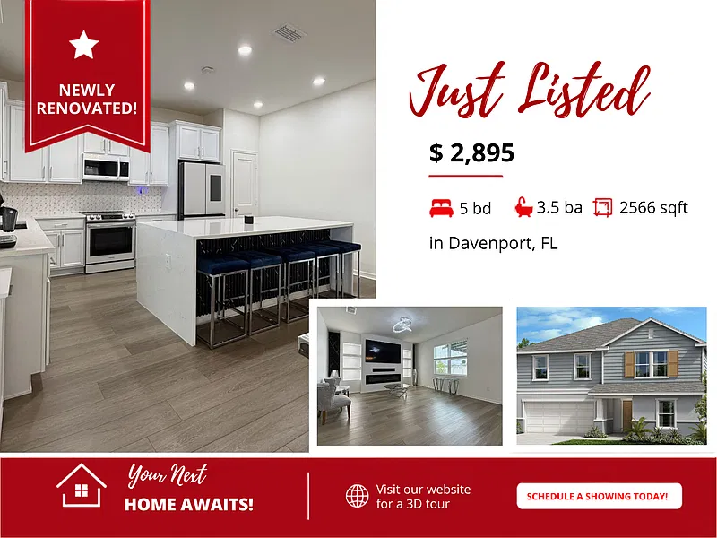 5 bed, 3.5 bath, 2566 sqft, $2,895 — Photo 1