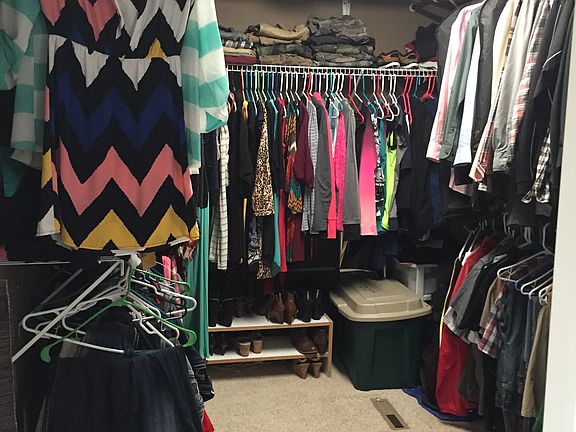 Master walk in closet