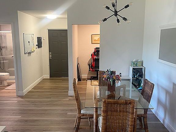 Dining area, den, entrance 