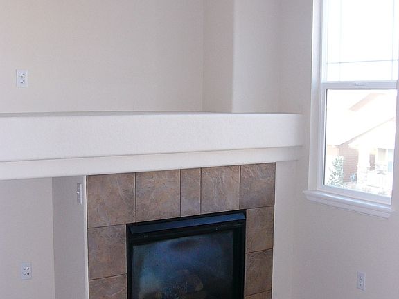 Gas fireplace in living room