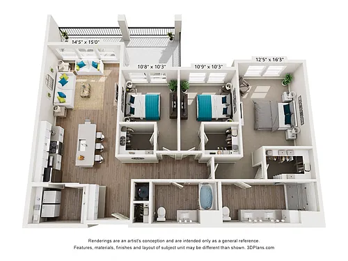 Floor plan The Galveston