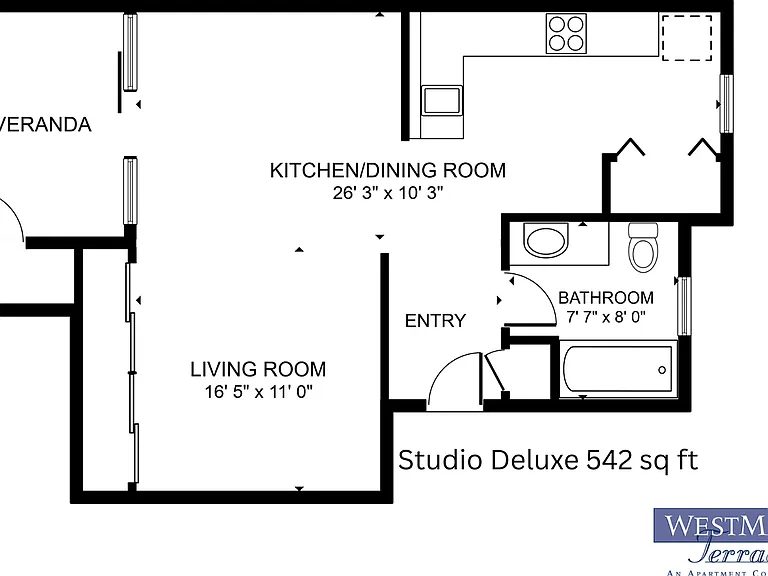 Studio Deluxe l 542 sq ft l Westmall Terrace Studio Deluxe l 542 sq ft l Westmall Terrace
