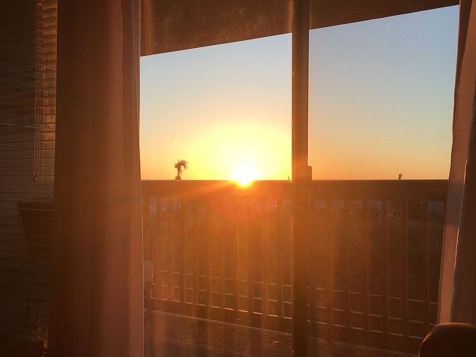 Ocean sunrise from the couch