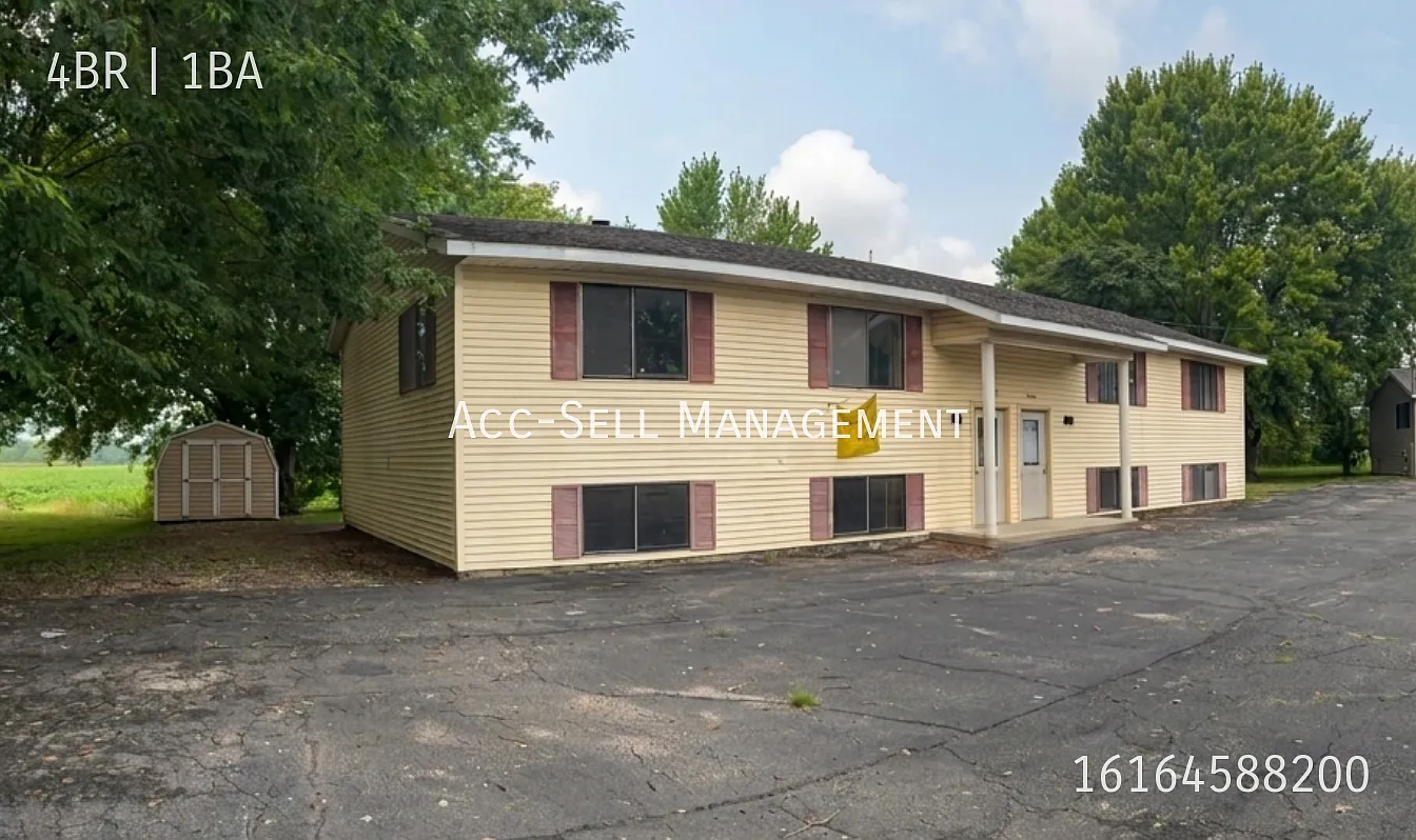 Spacious 4BR/1BA Home near GVSU Campus in Allendale at 5233 Rich St., Allendale, MI 49401 — Photo 1
