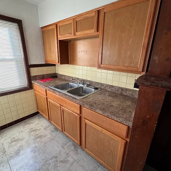 Large kitchen with plenty of cabinet space for storage