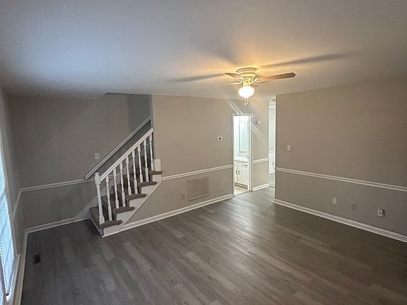 Living room with new flooring