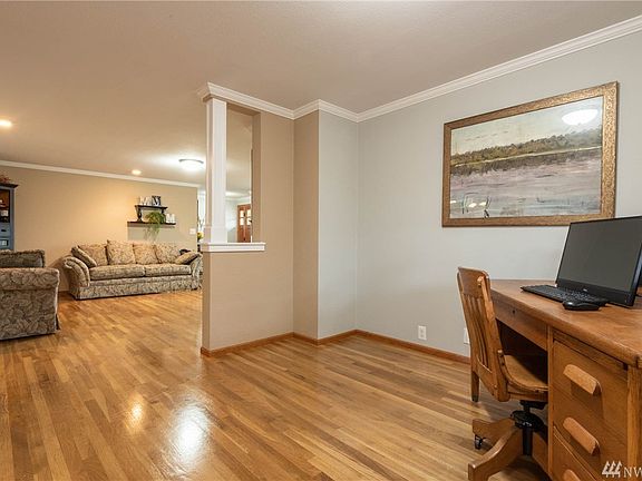 Looking in from the home office into the formal living room.