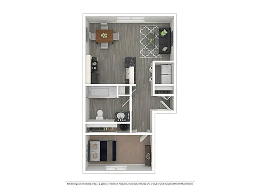 Floor plan 1X1-582