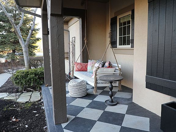 Wide front porch