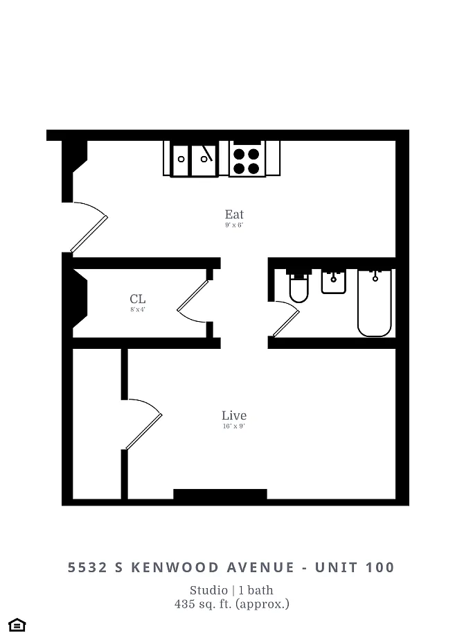 Floor plan Studio (A6)