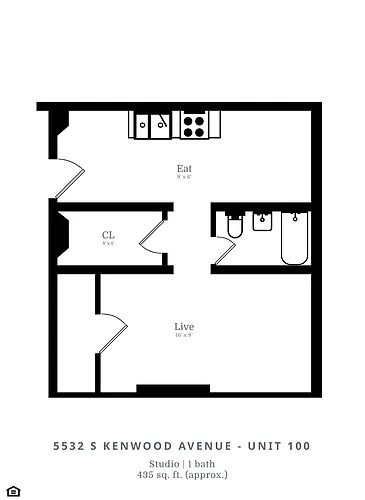 Floor plan Studio (A6)