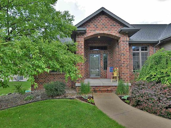 Landscaped front walk