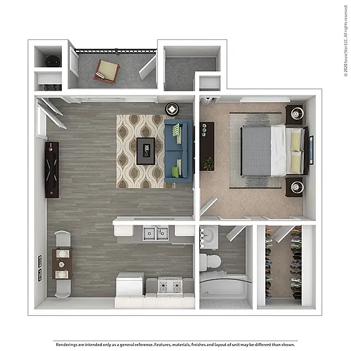 Floor plan One Bedroom