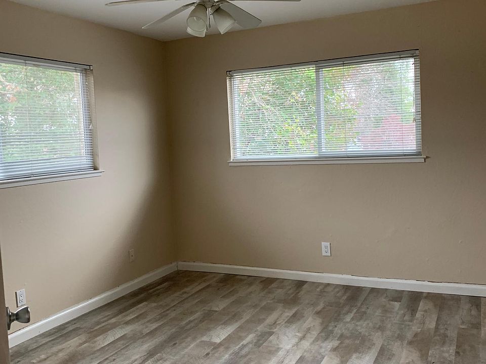 Bedroom with new flooring