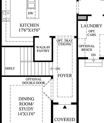 Stairs to Optional Basement