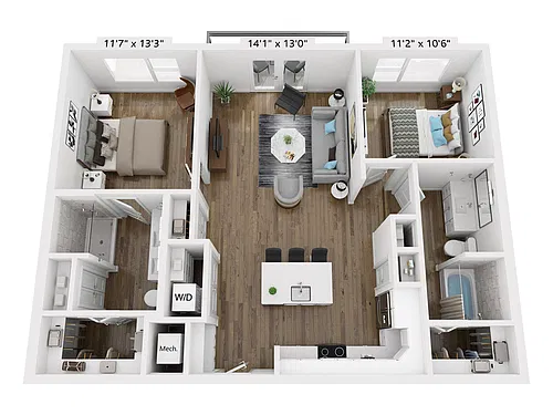 Floor plan B2