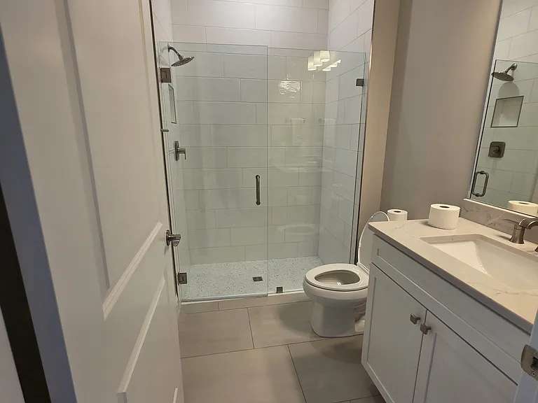 Guest bathroom #1 walk in tiled shower