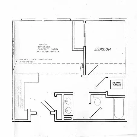 Floor plan 1-Bedroom Floor Plan
