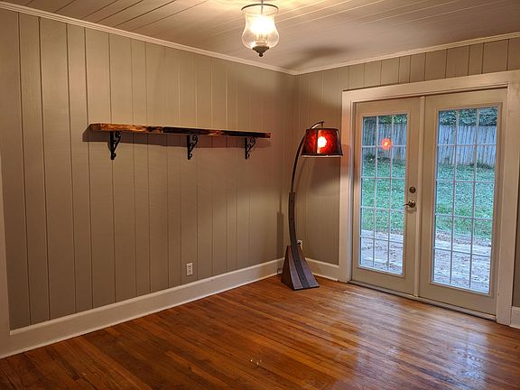 Dining room with french doors onto the back deck