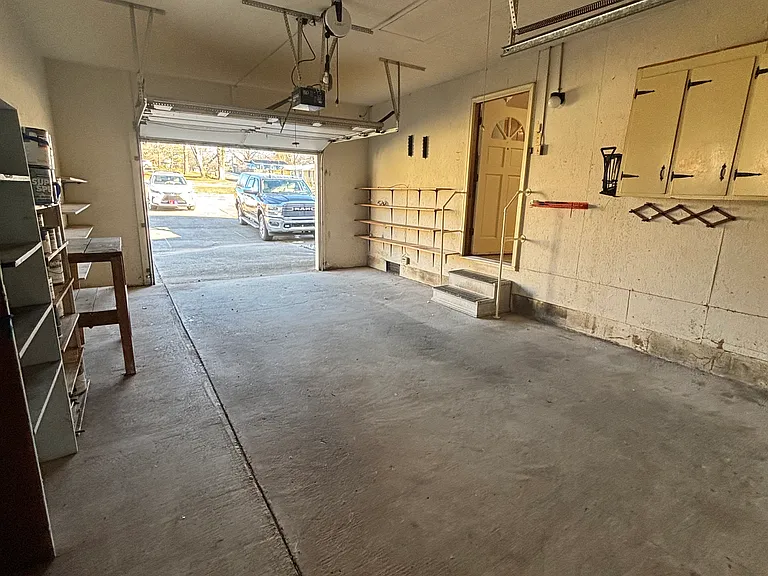 Garage looking out