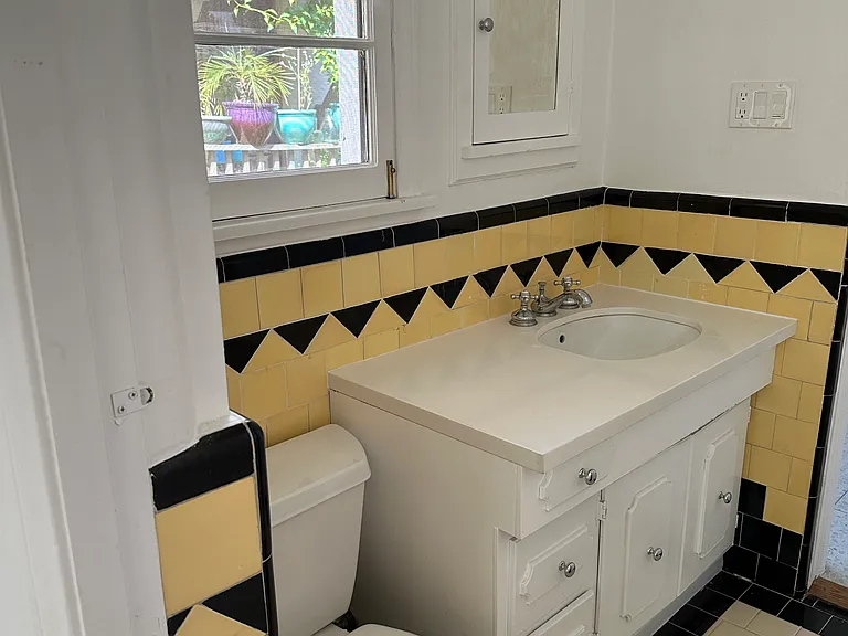 Bathroom #2 with shower, vintage tile
