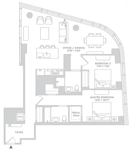 Floor plan Waterline 1: B7