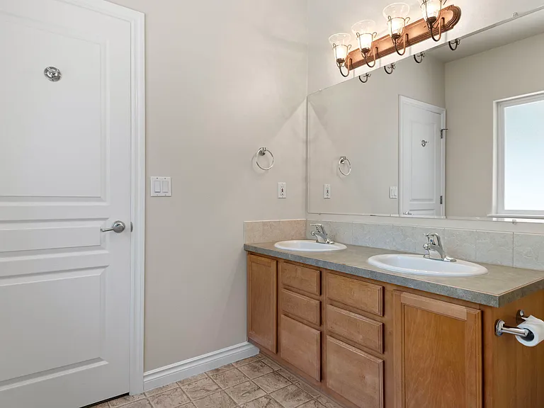 Primary Bath with Dual Vanity.
