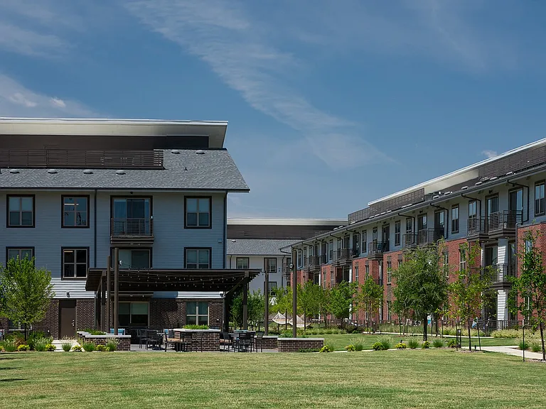 Green Space Courtyard with Seating Area