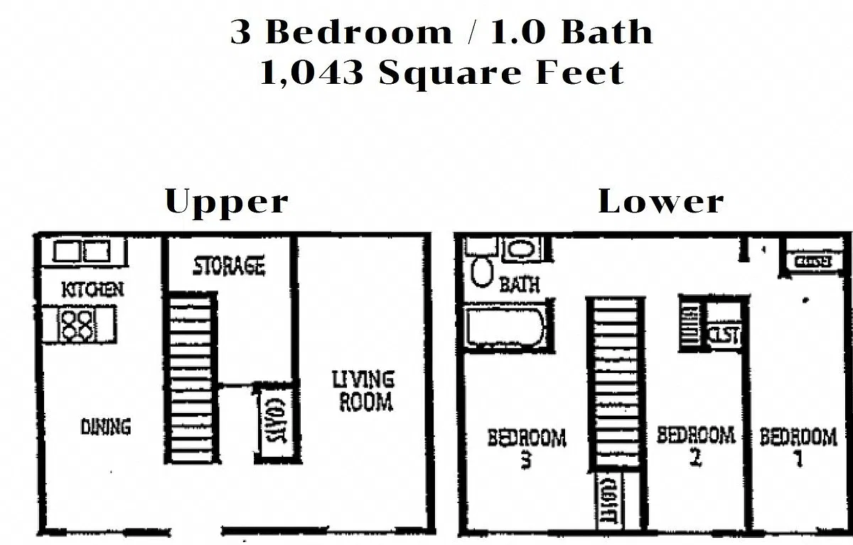 Floor plan Three Bedroom