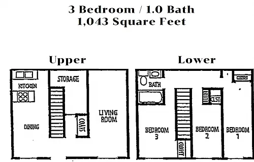 Floor plan Three Bedroom