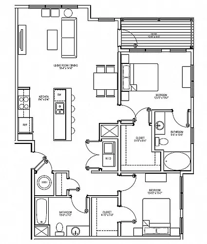Floor plan B6
