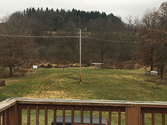 Back yard meets a stream.