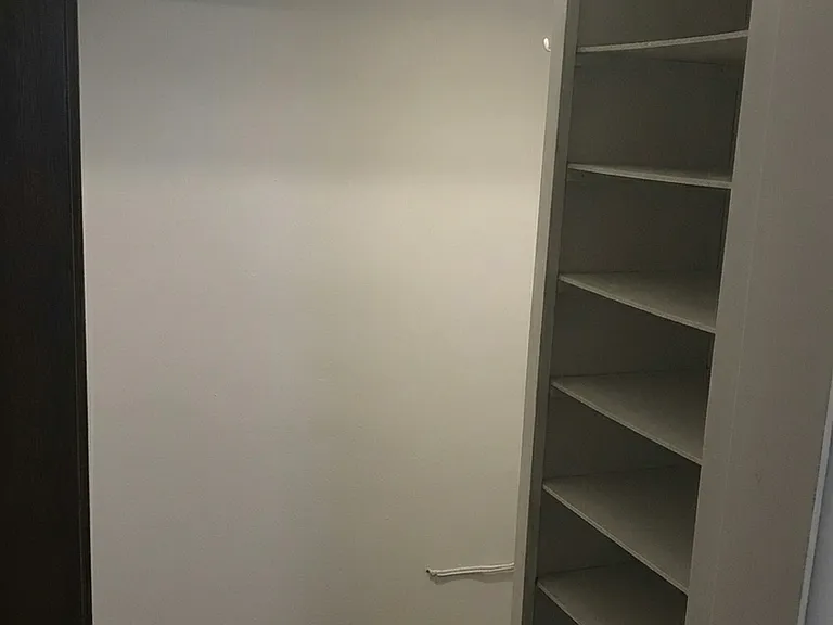 Primary bedroom walk in closet