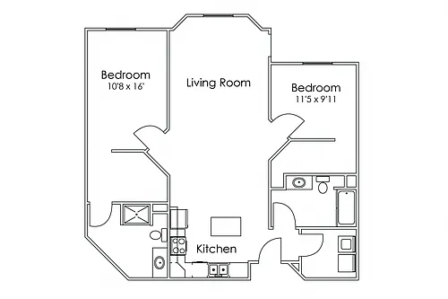 Floor plan B8