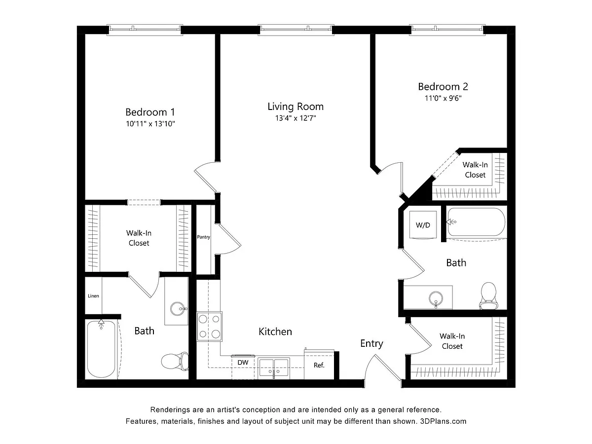 Floor plan Hood (D2)