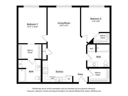 Floor plan Hood (D2)