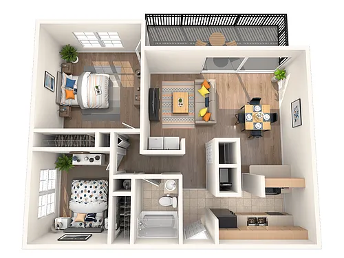 Floor plan Two Bedroom
