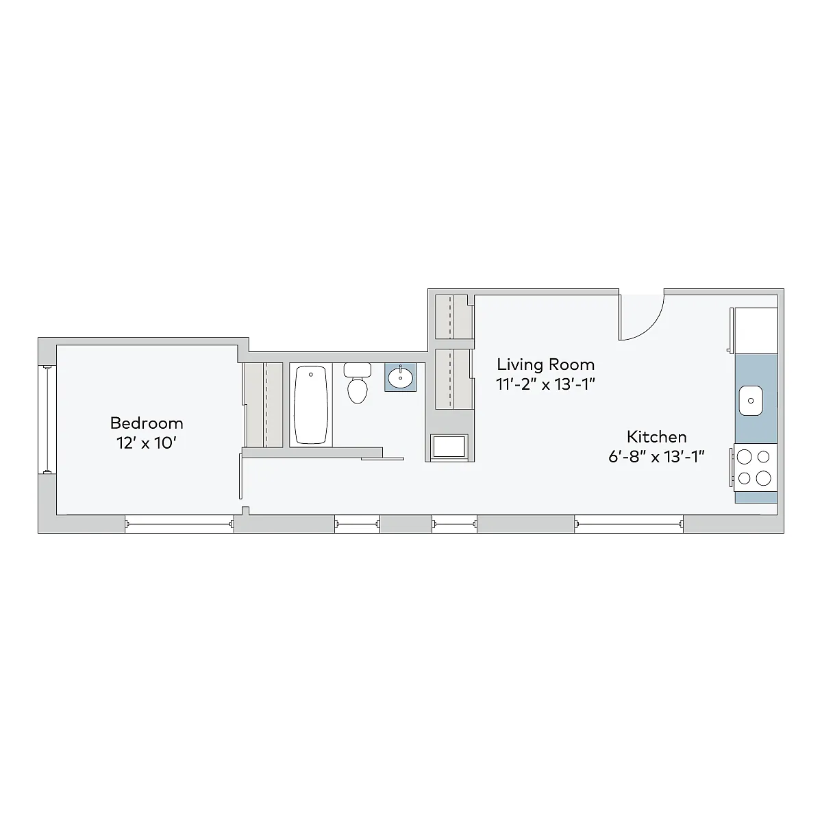 Floor plan prkc-1bT13