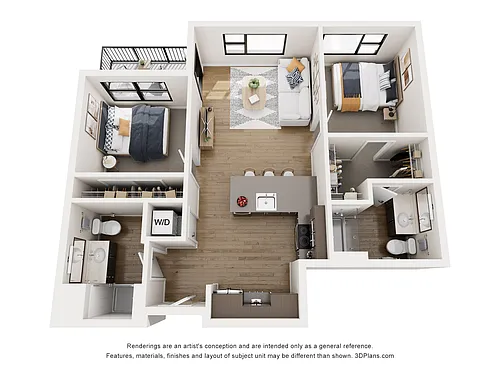 Floor plan B3b