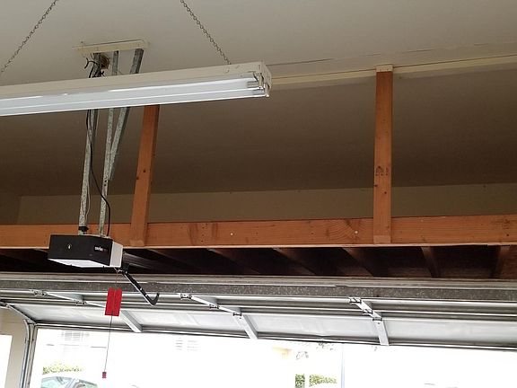 Extra overhead storage in garage.