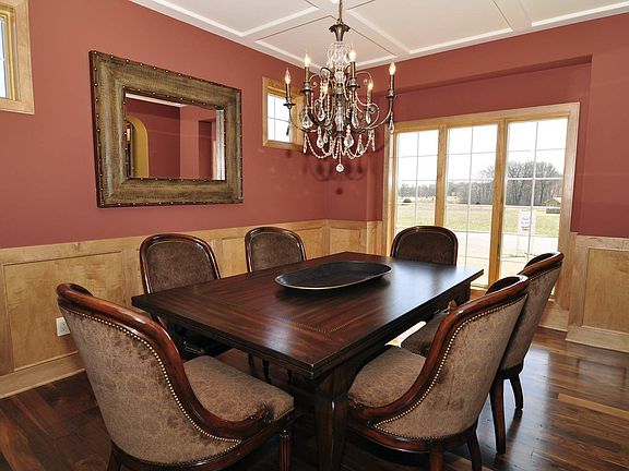 Elegant formal dining room.