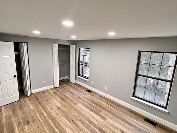 Master bedroom with his and hers closets. Recessed lighting. 11' x 14'