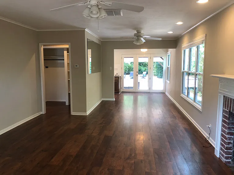 Family Room / view of backyard