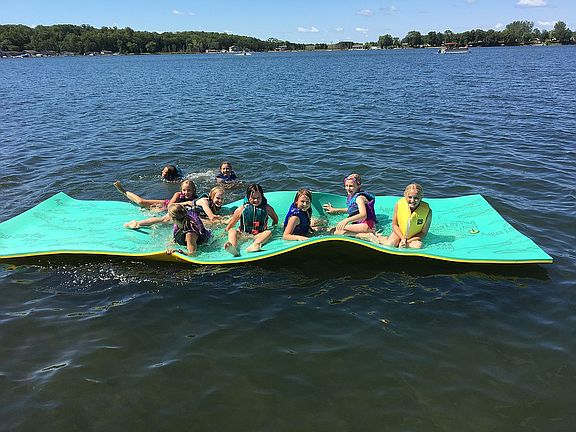 Clean, clear sandy bottom 
