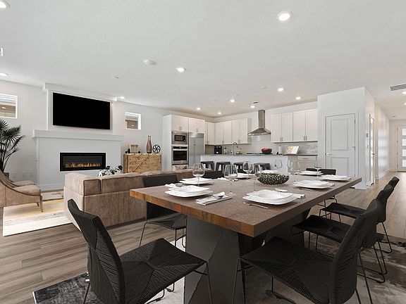 Virtually Staged Dining Great Room