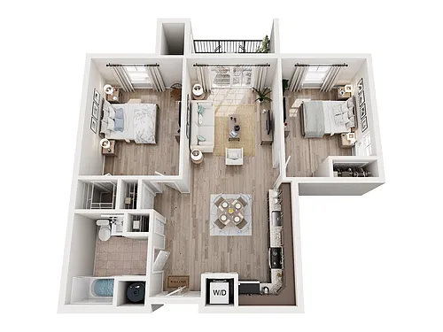 Floor plan 2 Bedroom C
