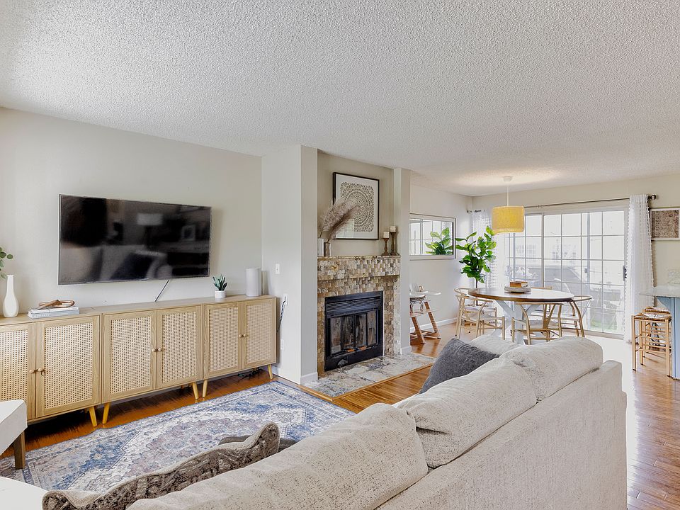 Bright, open layout with wood flooring on the main level