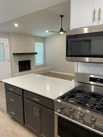 Open concept kitchen
